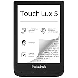 PocketBook e-Book Reader 'Touch Lux 5' (8 GB Speicher, 15,24 cm (6 Zoll) E-Ink Carta Display, SMARTlight, Wi-Fi) InkBlack